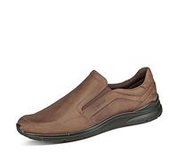 ECCO Mens Irving . Lace-Up Flats, Coffee, 7.5 UK