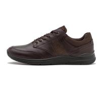 Ecco Irving Mens Brown Leather Lace Up Shoes Trainers Size 8-13