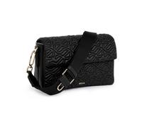ECCO Large Pinch Crossbody, Black Quilted Wave Leather, L