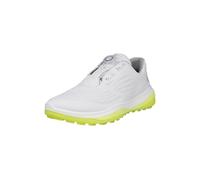 ECCO LT1 BOA HYBRID GOLF SHOES - WHITE / LIME +FREE SHOE BAG - EU 42