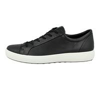 Ecco Sneaker Soft 7 470364 Men's Leather Lace-Up Black UK 7.5