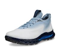 (UK 9-9.5, White/Air) Ecco Mens Biom C5 Lace Up GTX Spikeless Leather Waterproof Golf Shoes
