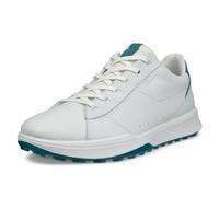 ECCO Men's Street Vibe Lace Waterproof Golf Shoe, White/Baygreen, 11-11.5