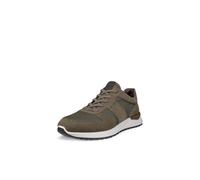 ECCO Mens Astir Neo Leather Trainer, Tarmac Nubuck/Coffee, 6-6.5