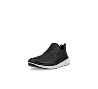 ECCO Men's Biom 2.2 Brogue Sneaker, Black/Black, 8-8.5