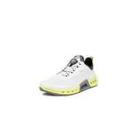 ECCO Men's Biom C4 Boa Gore-tex Waterproof Golf Shoe, White/Yellow, 10/10.5 UK