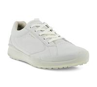 ECCO Mens Biom Hybrid Golf Shoes, White/White Cow Leather/Synthetic, 9-9.5