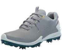 ECCO Mens Grey and Green Waterproof BIOM Tour Spiked Golf Shoes, Size: 10 | American Golf