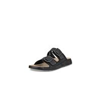 ECCO Mens Cozmo Nubuck Two-Strap Sandals - Black - 9-9.5 UK (43EU)