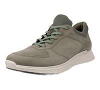 Ecco Mens Exostride Low Yak Leather Lace Up Breathable Trainers