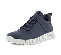 Ecco Gruuv Smooth Leather Men's Fashion Trainers - Marine Marine - Size:UK 8-8.5