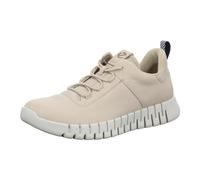 Ecco Gruuv Smooth Leather Men's Fashion Trainers - Sand Sand - Size:UK 8-8.5
