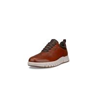 ECCO Men's Gruuv Studio Wingtip Gore-tex Waterproof Sneaker, Cognac, 8-8.5