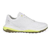ECCO Men's Lt1 Hybrid Waterproof Golf Shoe, White/Yellow, 11/11.5 UK