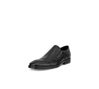 ECCO Men's Milan Plain Toe Slip on Loafer, Black, 6-6.5