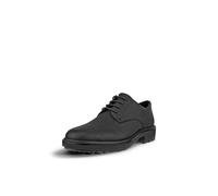 ECCO Men's Oslo Plain Toe Oxford, Black Pebbled Leather, 10-10.5