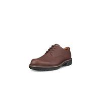 ECCO Men's Oslo Plain Toe Oxford, Potting Soil Pebbled Leather, 10-10.5