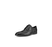 ECCO Mens Queenstown Plain Toe Tie Shoes, Black, 7.5 UK