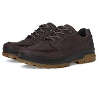 Ecco Shoes Rugged Track Men's Waterproof Leather Shoes Coffee Brown Size 7.5-12.