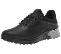 ECCO Mens S-Three Gore-tex Waterproof Golf Shoe, Black/Concrete/Black, 5-5.5