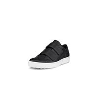 ECCO Men's Soft 60 Two Strap Premium Sneaker, Black, 8-8.5