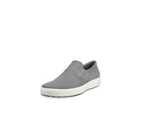ECCO Men's, Soft 7 2.0 Slip-On Sneaker, Wild Dove Nubuck/Lion Perforated, 6-6.5