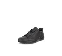 ECCO mens Soft 7 Easy Slip, Black/Black Nubuck, 12-12.5