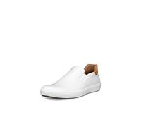 ECCO Men's Soft 7 Easy Slip on Sneaker, White/Lion, 9/9.5 UK