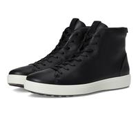 ECCO Men's Soft 7 Premier Hi Top Sneaker, Black, 7-7.5