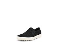 ECCO Men's Soft 7 Woven Slip on 2.0 Sneaker Loafer, Black Nubuck, 9/9.5 UK