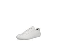 Ecco Mens Soft Zero Leather White Shadow White Trainers 10 UK