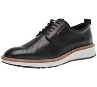 ECCO Men's St.1 Hybrid Plain Toe 2.0 Oxford, Black Perforated, 8/8.5 UK