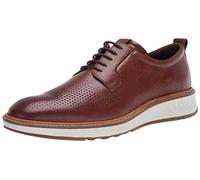 ECCO Men's St.1 Hybrid Plain Toe 2.0 Oxford, Cognac Perforated, 6/6.5 UK