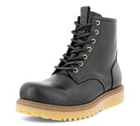 ECCO Men's Staker Plain Toe Tie Fashion Boot, Black, 10.5/11 UK