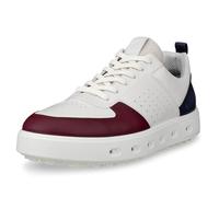ECCO Mens Street 720 Golf Shoes - Dark Ruby/White/Marine - UK 11.5
