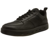Ecco Street 720 Full Grain Leather Men's Low Top Trainers - Black - Size:UK 10.5-11