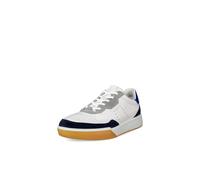 ECCO Men's Street Court Lace Sneaker, Marine/White/Virtual, 6/6.5 UK