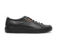 Ecco Soft 7 430004 Leather Men's Low Top Trainers - Black Black - Size:UK 8-8.5