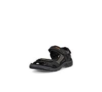 ECCO Men's Yucatan Sport Sandal, Black/Mole/Black Oil Nubuck, 14-14.5