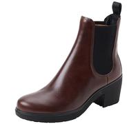 Metropole Zurich Full Grain Leather Women's Chelsea Heel Boots