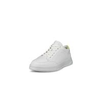 ECCO Women's Move Retro Sneaker, White/Sunny Lime, 9-9.5