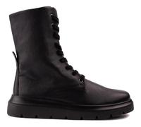 Ecco Nouvelle Womens Ladies Black Lace Up Military Combat Boots Size 4-9