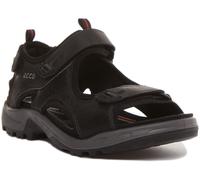Offroad Oiled Nubuck Leather Men's Casual Sandals - Black / UK 8-8.5 / Medium