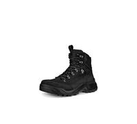ECCO Offroad M - Men's Nubuck Waterproof Mid-Cut Outdoor Boot - Black - Size: 8-8.5 (EU 42)