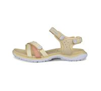 ECCO Women's Offroad Roam Sport Sandal, Straw/Bright White/Dusty Peach Nubuck, 10-10.5
