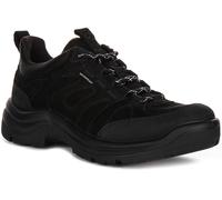 Ecco Offroad 822383 Nubuck Leather Women's Comfort Trainers - Black Black - Size:UK 6.5-7