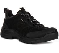 ECCO Women's Offroad Leather Waterproof Hiking Shoe, Black Nubuck/Black, 6 UK