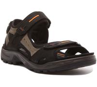 Offroad Oiled Nubuck Leather Men's Casual Sandals - Black Mole / UK 10.5-11 / Medium