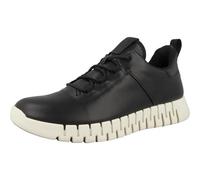 Gruuv Smooth Leather Men's Low Top Trainers - Black Black / UK 10 / Medium