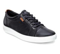 Ecco Shoes Soft 7 Ladies Womens Black Soft Leather Shoes Trainers Size 4.5-7.5